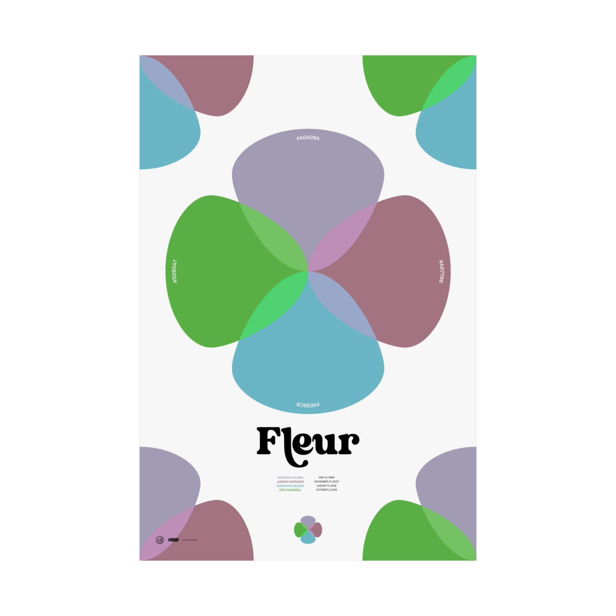 "FLEUR" - #RGBDay Custom Poster