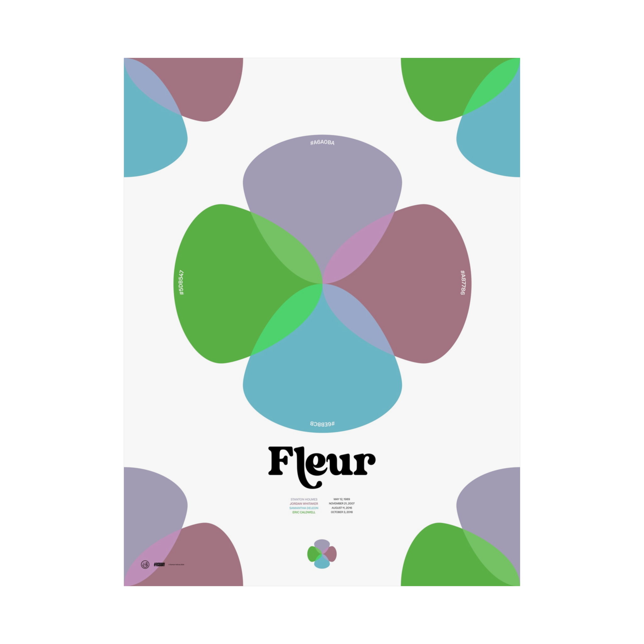 "FLEUR" - #RGBDay Custom Poster